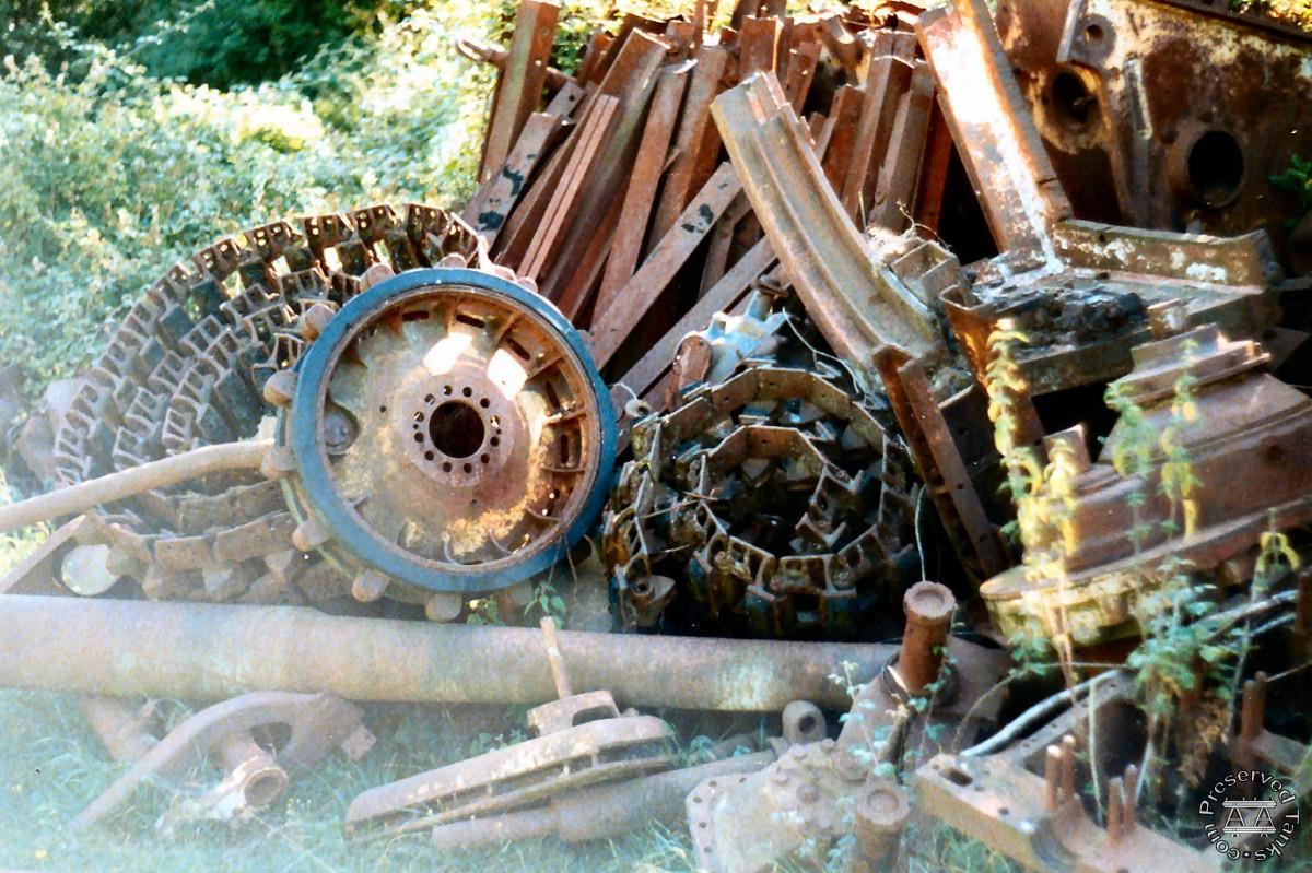 Miscellaneous parts and components in the Trun scrapyard