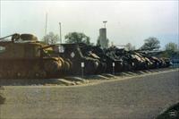 Row of tanks