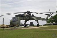CH-54 helicopter marking the external display area