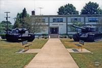 Two of the many solitary vehicles at Fort Knox in 1983