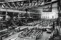 “Scene in the Krupp Gun Works, where Germany