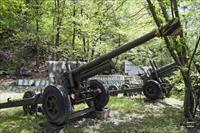 Artillery on display