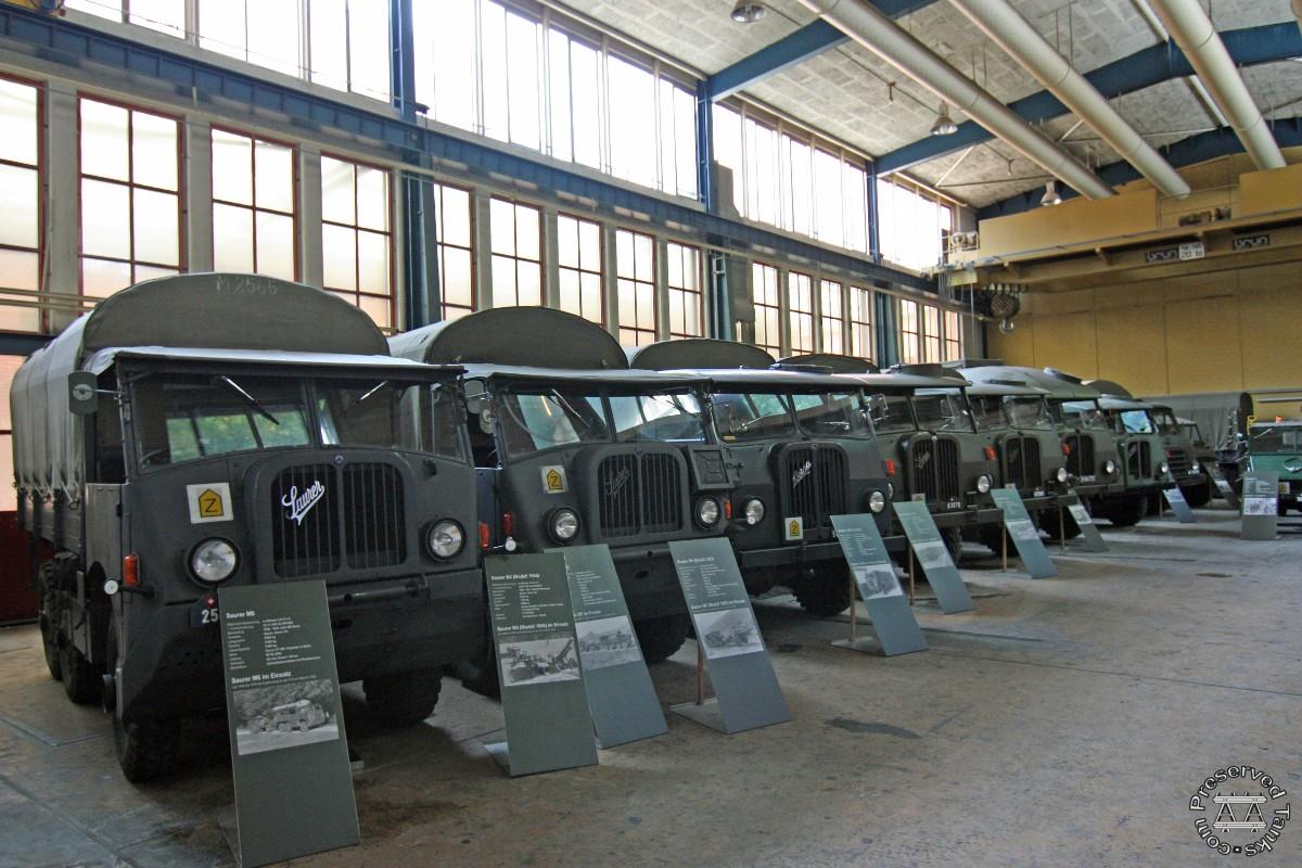 Some of the vehicles of the Huber collection