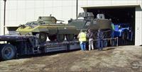M8 and ACAV loaded ready for transport to Fort Benning