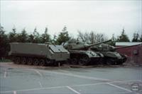 American vehicles in car park