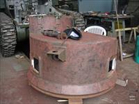 Turret after paint removal