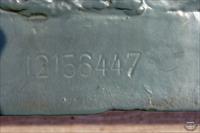 Close-up of serial number